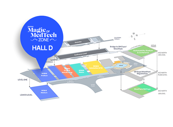 floor map of Magic of MedTech Zone